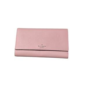 kate spade Pale Pink Leather Flap Wallet